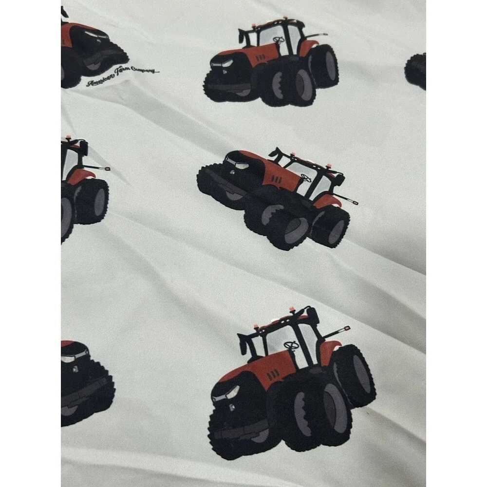American Farm Company Big Red Tractor Duvet Cover Full/Queen Bed Pillow Case
